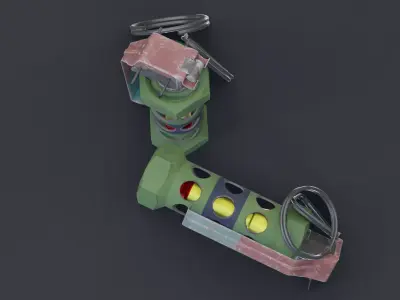 Flashbang M-84 Low-poly 3D model