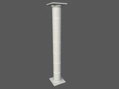 Modular Roman Columns 2 Low-poly 3D model