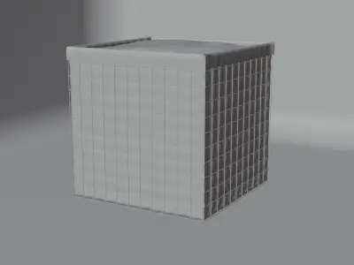 Hesco Bastion Sand Wall Barrier 3D model