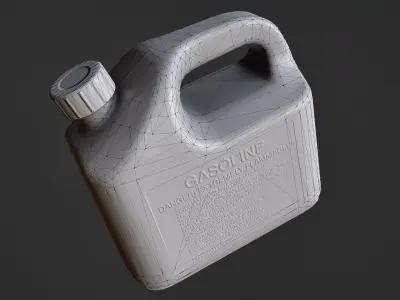Plastic Jerry Can Low-poly 3D model