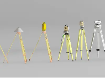 21 Topography tools- High detail 3d models Low-poly 3D model