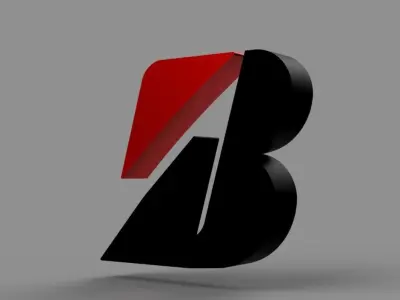 bridgestone logo 3D model