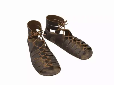 Roman legionary shoes 3D model