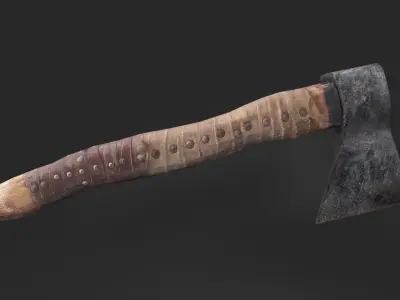 Low-poly Axe Low-poly 3D model
