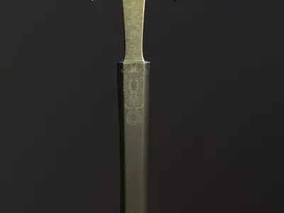 Sword Low-poly 3D model 92