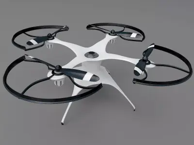 Generic quadcopter drone 3D model