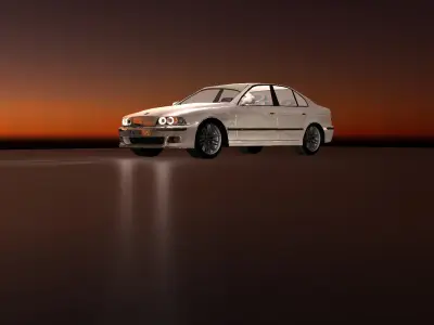 Low-poly car 3D model  Free low-poly 3D model