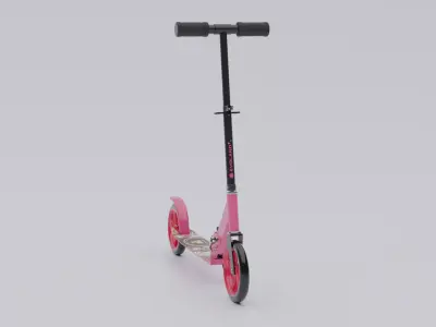 Electrica Scooter Low-poly 3D model