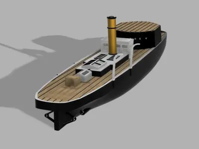 3D printable Chinese Gunboat Tiong Sing  3D print model