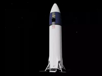 SpaceX Starship Moon Lander - Artemis 3 -  3D model