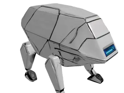 SciFi Quadruped Robot Walker 3D model