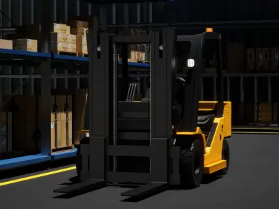 lift truck-forklift 3D model