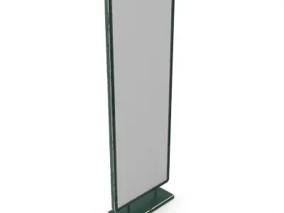 Street Advertising Billboard 10 Low-poly 3D model