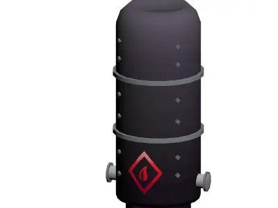 Toony Gas Tank Low-poly 3D model