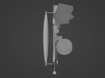 Sextant Low-poly 3D model