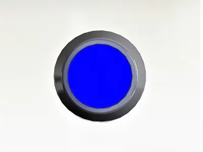 Signal bulb 10 blue  3D model