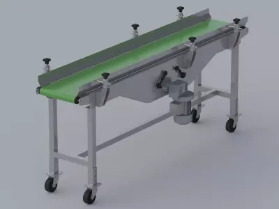 Center drive conveyor belt 3D model