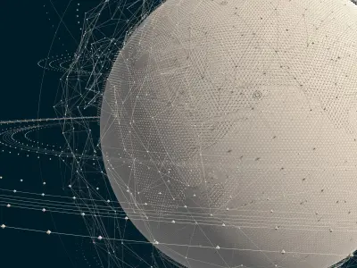 Animated Hologram Planet Earth v1 3D model