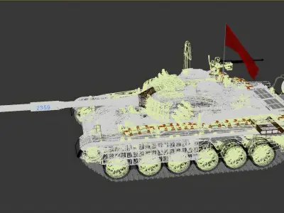 PT 91 Twardy Ukraine Blender 4 3D model