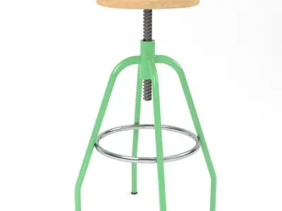 Industrial Stool 3D model