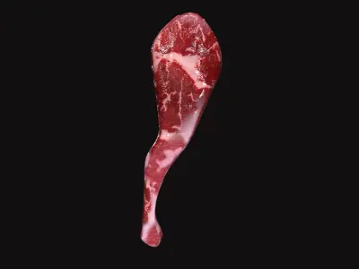 Goat Leg V01 Low-poly 3D model