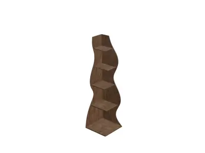 Decorative Book Stand Rack Side Table Free low-poly 3D model