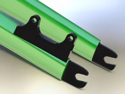 Bike fork 3D model