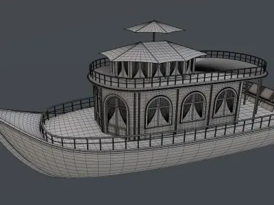 Adventure Houseboat 3D model