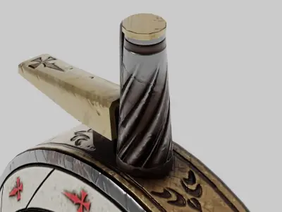 OB 00 28 vampire hunter powder bottle Low-poly 3D model