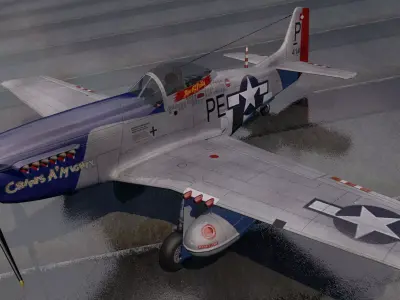 North American P-51D Mustang 3D model by chipbasschao