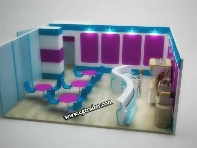 Coffe Shop  - Ready to use 3D model