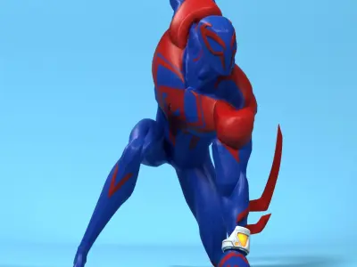 Spider-man 2099 Low-poly 3D model purchase