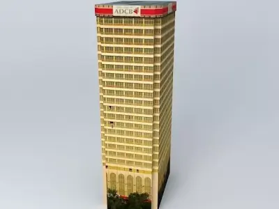 ADCB Bank Tower Free 3D model