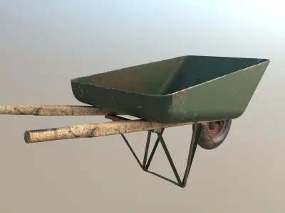 Swedish Wheelbarrow 8K 3D model