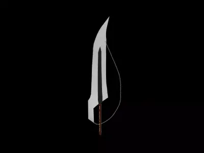 TENSA ZANFETSU SWORD MODEL  Low-poly 3D model