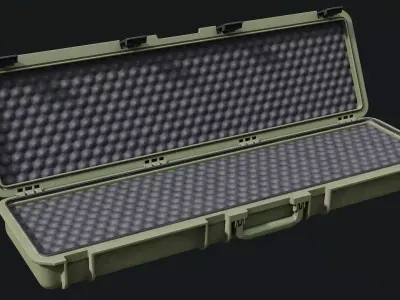 Low Poly PBR Military Case 03 Low-poly 3D model