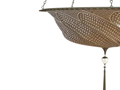 Scudo Saraceno Glass lamp Gold mosaic 3D model