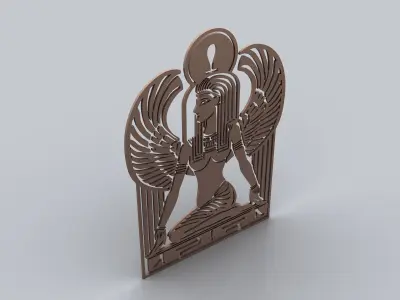 Egyptian Symbols - 058 - Topology Low-poly 3D model