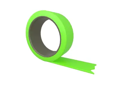 Cartoon Tape v1 004 Low-poly 3D model