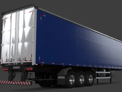 Randon Curtainsider 2020 3D model
