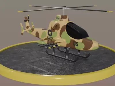 Military Helicopter 3D model