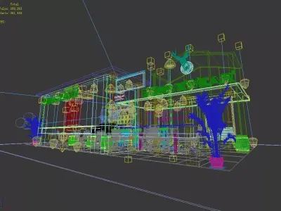 Exhibition - Area -10X6-3DMAX2009-032 3D model