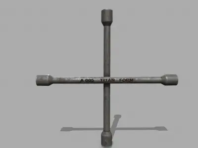  Lug Wrench Low-poly 3D model purchase