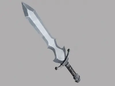 Sword Low-poly 3D model 54