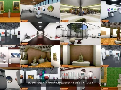 Big package of 9 exhibition galleries - Part 2