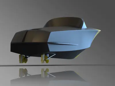 rc boat RIVA 3D print model
