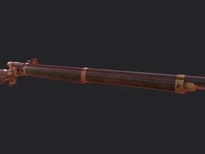 3D Gaming Gun 3D model