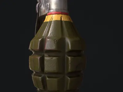 MK2 Grenade Low-poly 3D model shop