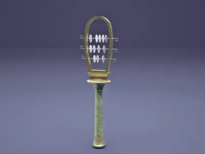 Ancient Egyptian sistrum  3D model