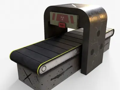 Production Line V2 Low-poly 3D model